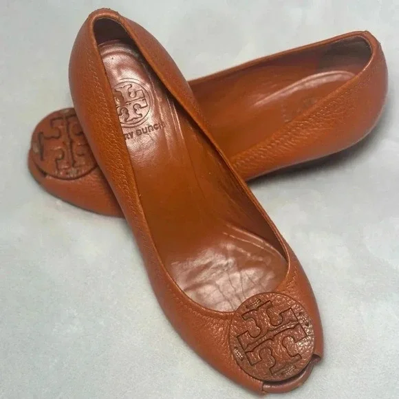 EUC Tory Burch Leather Wedges - Picture 5 of 6